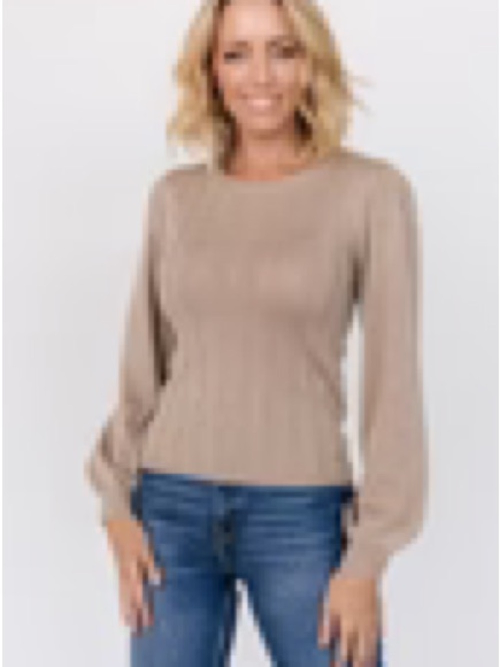 Vero Moda Women’s Ribbed Shimmer Sweater - Picture 4 of 4